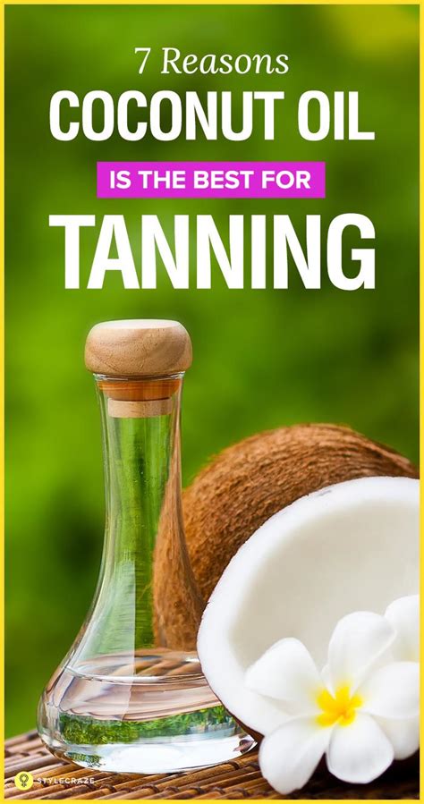 coconut oil indoor tanning